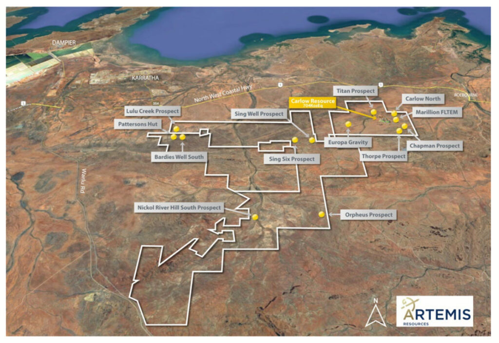 Tenement wide prospects. Pic: Artemis Resources