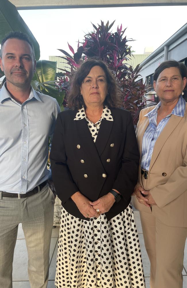Townsville's three MP's attended the forum: (L-R) Adam Baillie, Natalie Marr, Janelle Poole.