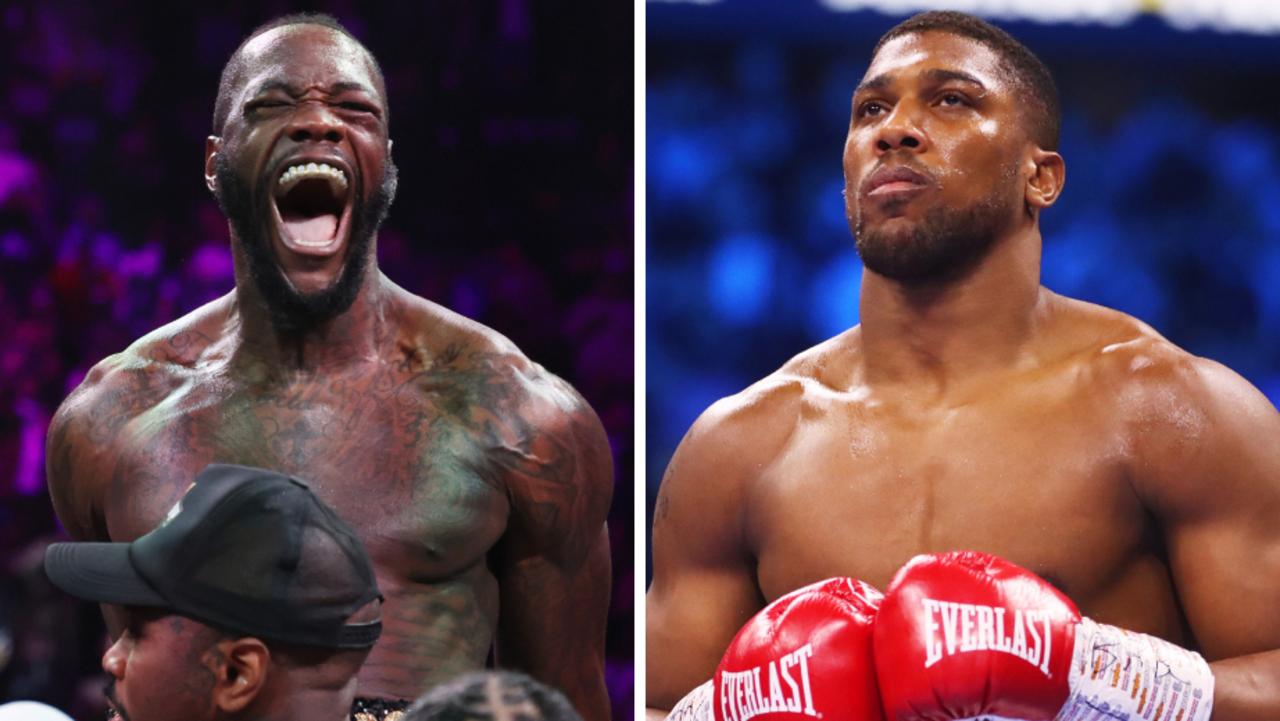 Deontay Wilder and Anthony Joshua.