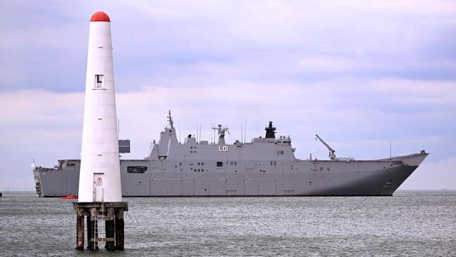 Austal is one of only two Australian ship builders capable of building war ships for the government. Picture: AFP