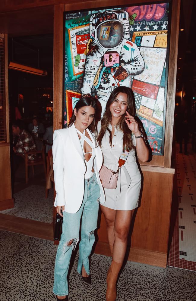 Effie Kats &amp; Diana Chan at the launch of the Ovolo Hotel in South Yarra. Picture: Supplied