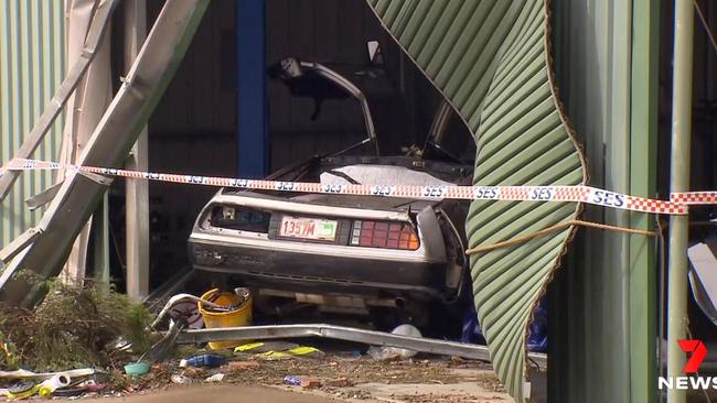 The business works to restore the unique cars known for their appearance in the Back to the Future films. Picture: 7NEWS