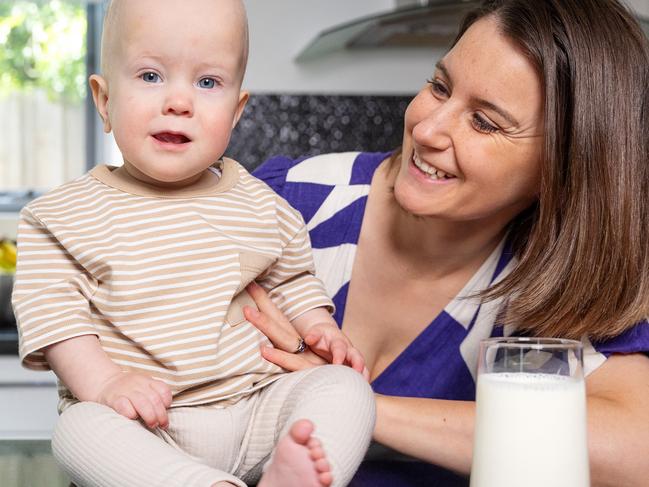 Sarah Kirby says Teddy is her miracle boy. Picture: Mark Stewart