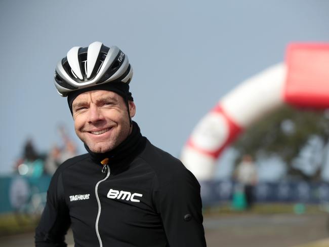 Cadel Evans is imploring Victorian drivers to be more conscious of road safety. Picture: Alison Wynd