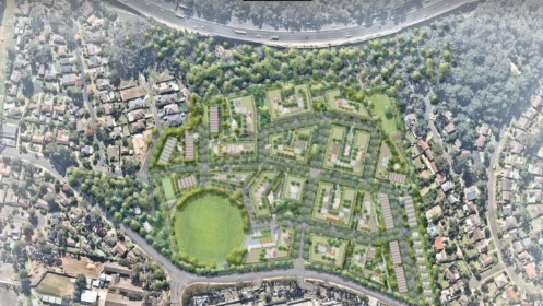 An overview of the redevelopment of the site at North Rocks Rd