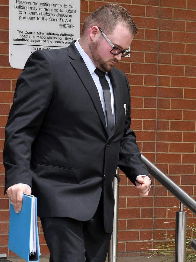 Aaron James Chapman, pictured in 2018, was convicted after stealing from the Rosewater Football Club.