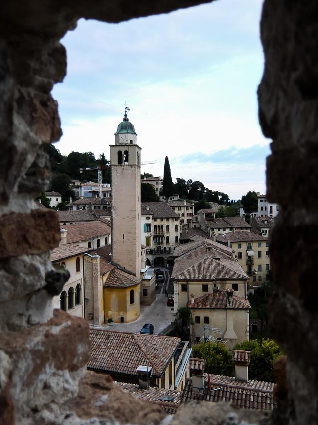 View on Asolo in the province of Treviso Veneto Italy