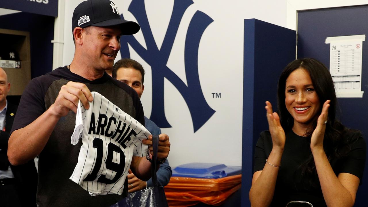 Meghan Markle Hugs Her 'Cousin' Mookie Betts Ahead Of The Yankees Versus  Red Sox Game In London