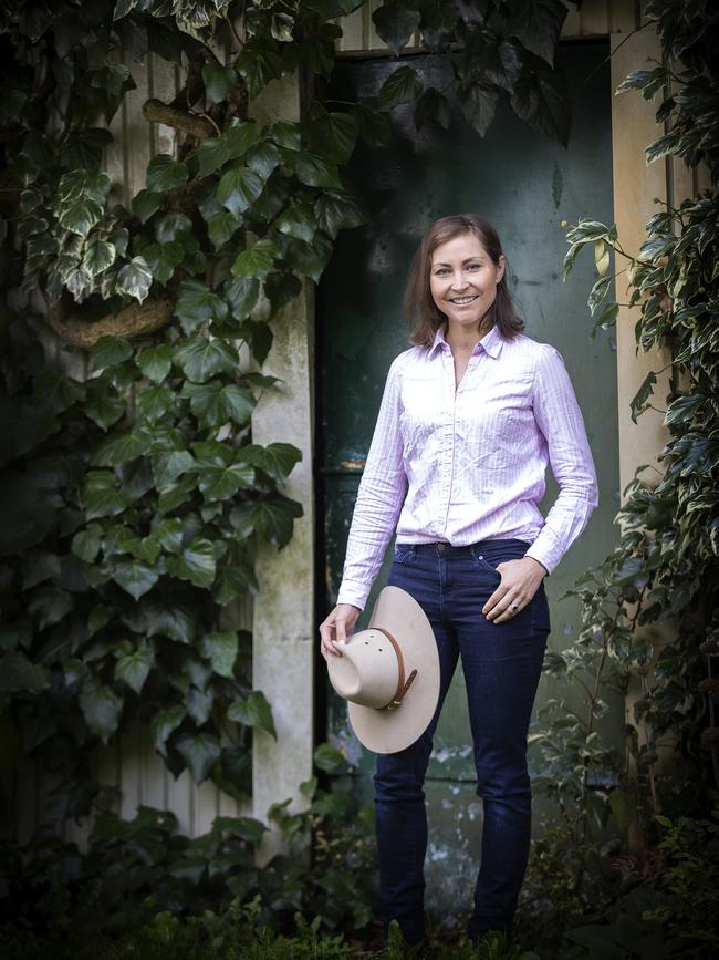 Stephanie Trethewey of the Tasmanian Agricultural Company at Dunorlan. Picture Chris Kidd