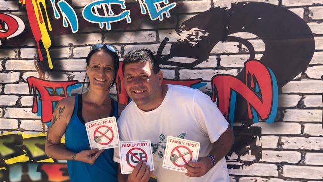 Jade Davidson and Josh Boyd took part in the Walk Against Ice in Broadbeach on September 15. Picture: Annie Perets