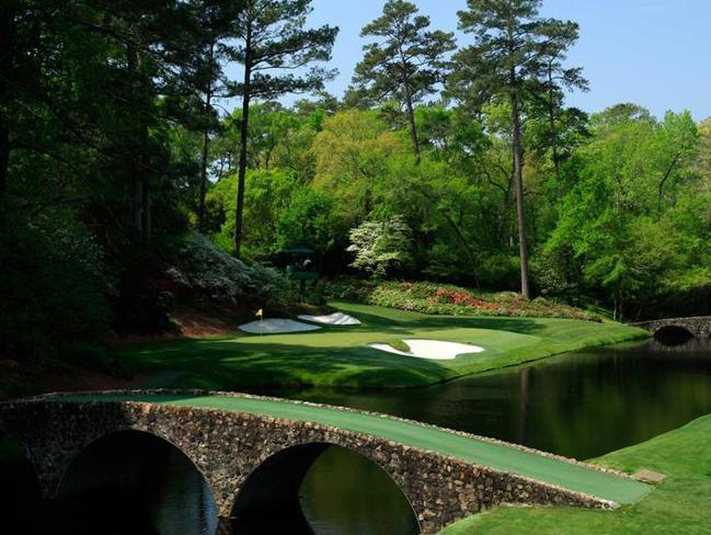 2017 Masters at Augusta; Amen Corner; Aussie world No.3 Jason Day ...