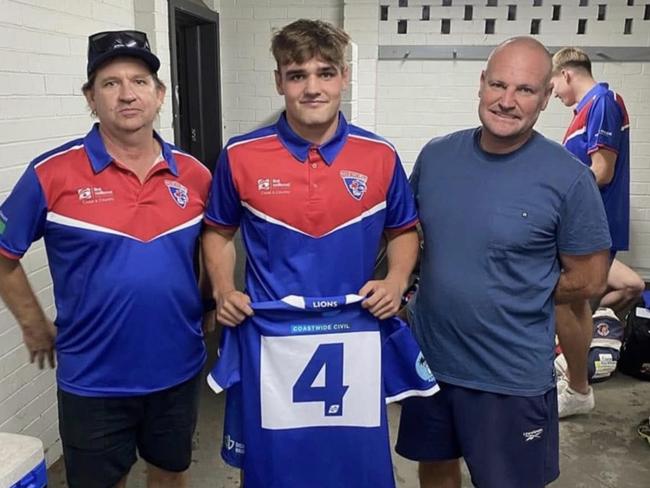 Hayden Buchanan debuted and scored for the Gerringong Lions first grade team over the weekend. Photo: Gerringong Lions Facebook