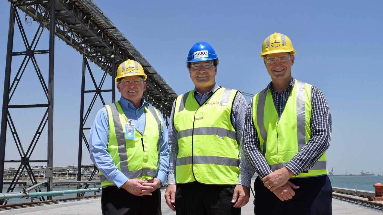 SWITCHED ON: GPC chief executive Peter O'Sullivan, MAKO Tidal Turbines chief executive Douglas Hunt and Member for Gladstone Glenn Butcher all expressed their support for the hydrokinetic energy initiative. Picture: Noor Gillani