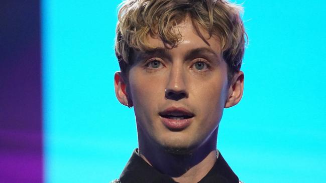 SYDNEY, AUSTRALIA - NOVEMBER 20: Troye Sivan accepts the award for Best Pop Release during the 2024 ARIA Awards at Hordern Pavilion on November 20, 2024 in Sydney, Australia. (Photo by Nina Franova/Getty Images)