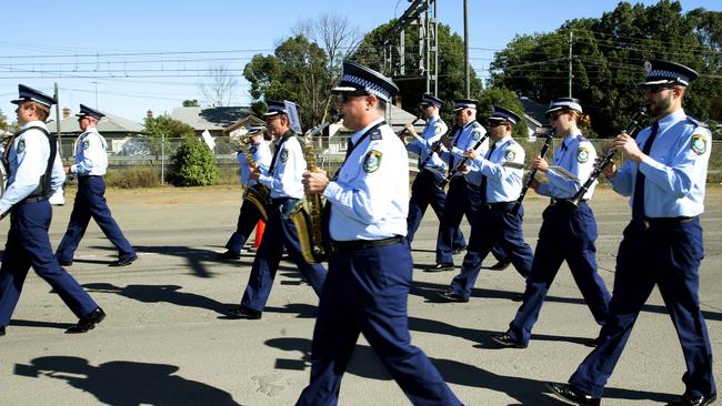 The NSW Police band took part for the first time.