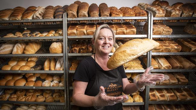 Linda Free's Cripps Bellerive Bakehouse has been nominated as one of Tasmania's best bakeries. Picture: LUKE BOWDEN