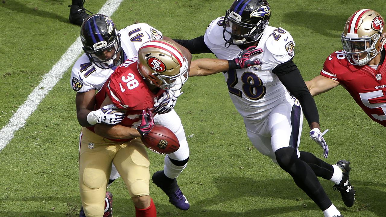 Jarryd Hayne NFL: 49ers vs Broncos live score, touchdowns, runs, hits &  highlights video 2015