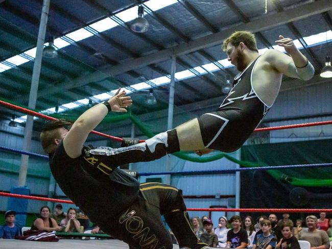 Rockhampton wrestler Brenton Peatey will compete in Mayhem on May 8 at the Indoor Sports Arena on Saturday. Photo: New Photography Studios