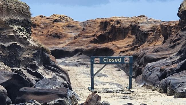 The Ngkala Rocks to Sandy Cape track is closed. Photo: Happy House