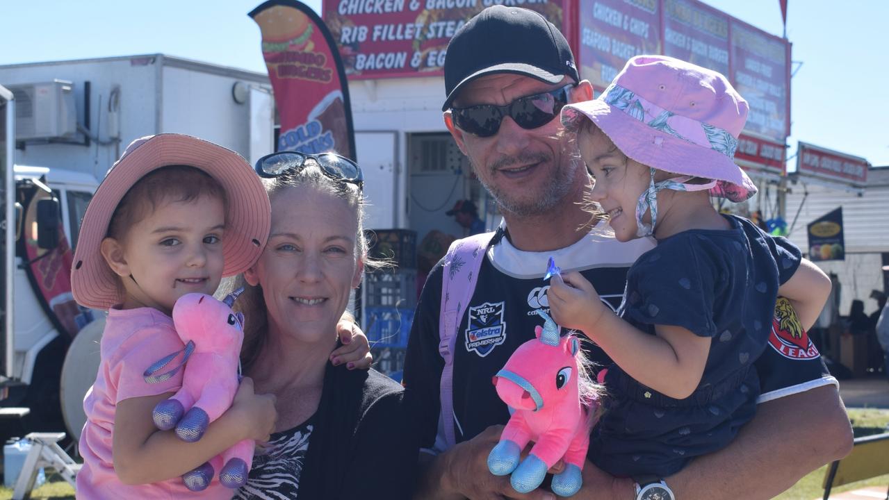 The Porter family at the Yeppoon Show on Sunday. Picture: Aden Stokes