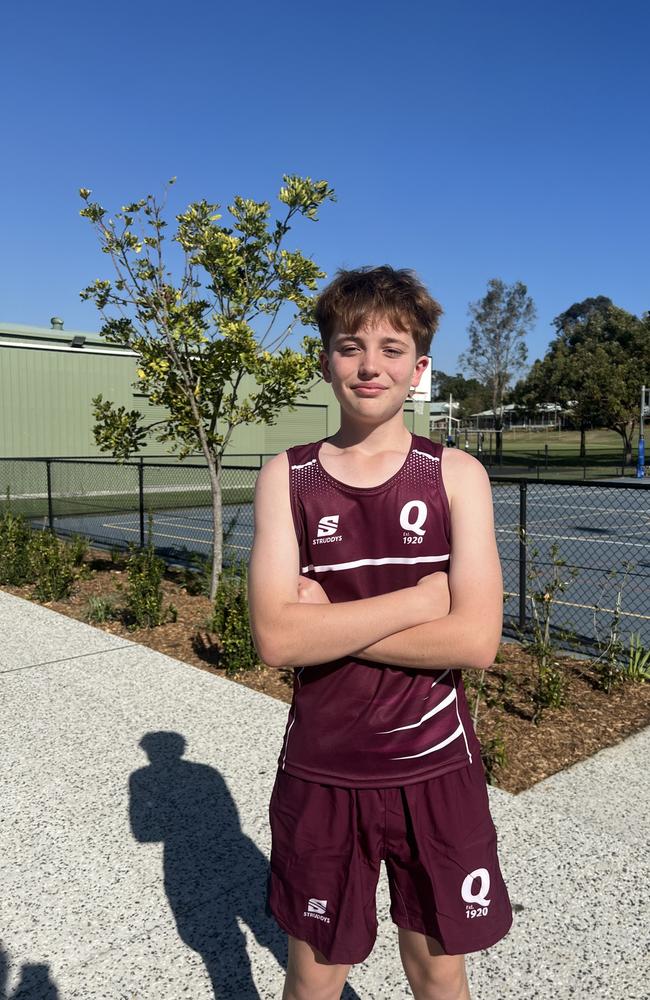 QLD School Sport Netball Under-15 boys. Pictured: Wyatt Robberts