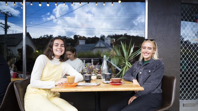 Cool cafe Ginger Brown in South Hobart is a popular haunt for lovers of coffee and great food. Picture: RICHARD JUPE