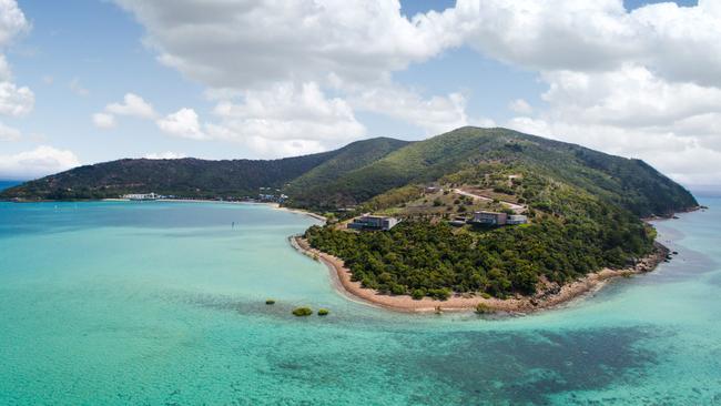 Hayman Island, which is set to reopen next March after cyclone damage repairs.