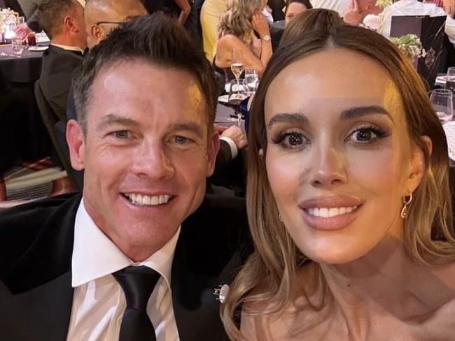 Bec Judd with Ben Cousins. Picture: Instagram