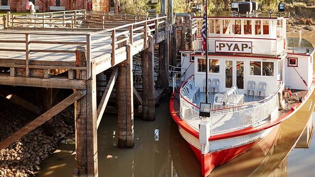 The Pyap runs a 60-minute non-stop return journey along the Murray River from the Pioneer Settlement in Swan Hill. Picture: Facebook