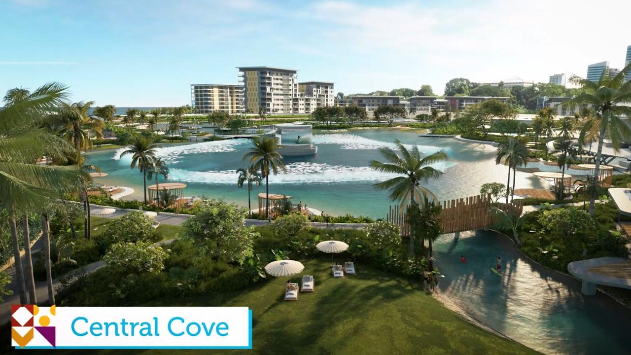 The Darwin Waterfront Precinct has revealed its stage two development proposal, including surf parks, snorkeling lagoons, pools and playgrounds.