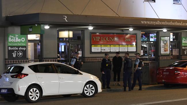 Police at the scene. Picture: Gordon McComiskie