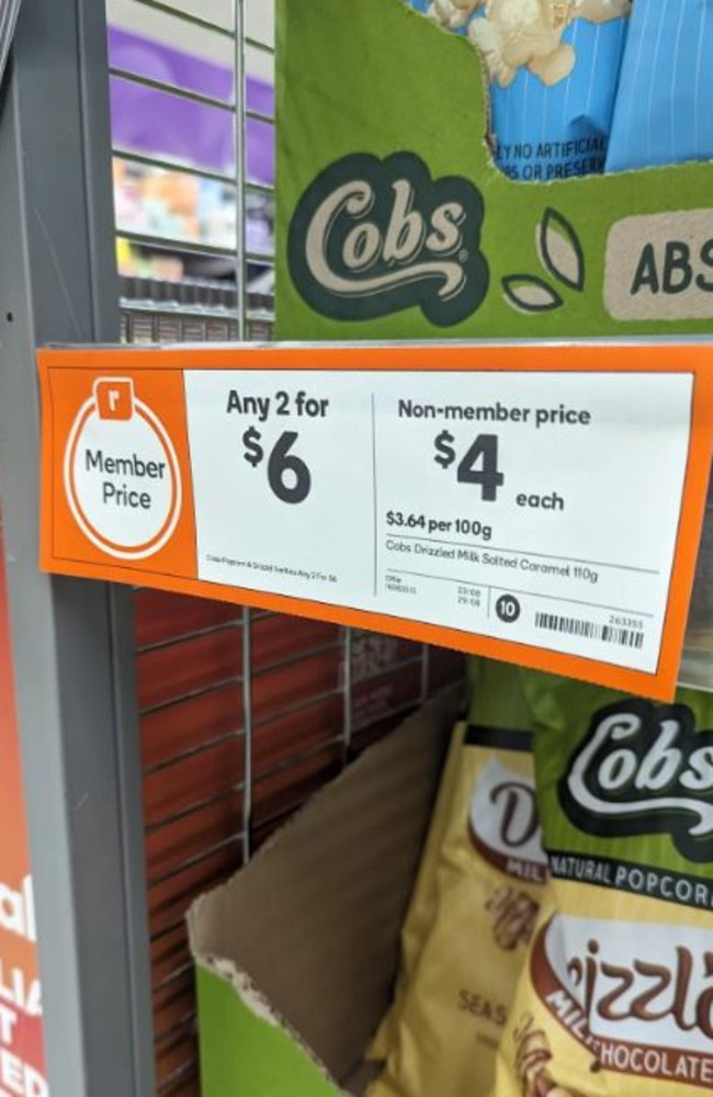 Woolworths has introduced a new “members only” pricing for its Everyday Rewards card holders. Picture: Reddit