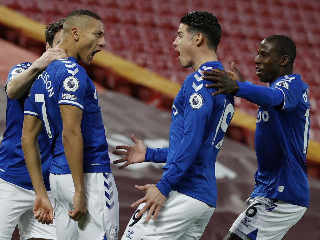 Everton’s first win at Liverpool since 1999