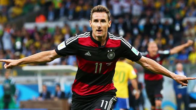 Miroslav Klose became the World Cup’s greatest goalscorer. (Robert Cianflone/Getty Images)