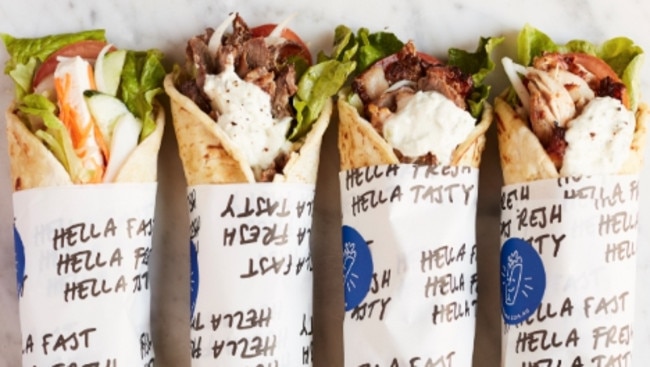 How many dudes you know grill like this. Not many, if any. Hella Good — the latest souvlaki joint to open on Elizabeth St in the CBD — is Stalactites (much) younger sister.