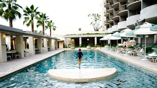 The pool at the Calile Hotel in Brisbane. Picture: Narelle Bouveng