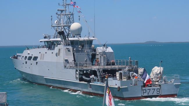 FNS Auguste Benebig was the last French vessel to grace the waters of Darwin Harbour. Picture: Harry Brill.