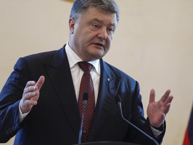 Ukrainian President Petro Poroshenko. Picture: AP.