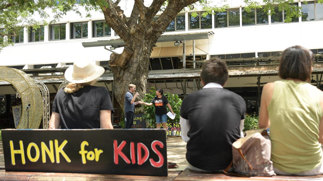 Josie Crawshaw speaks about the state of Don Dale Youth Detention Centre. Picture: (A)manda Parkinson