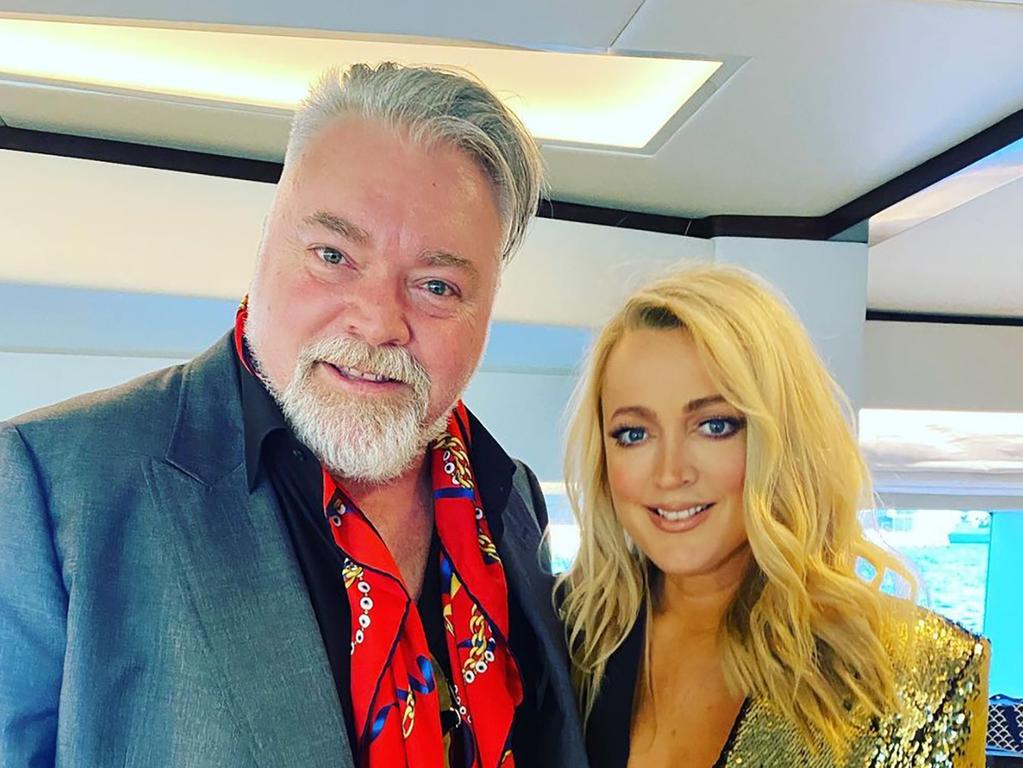 Kyle Sandilands and Jackie O celebrating Kyle's 50th birthday.