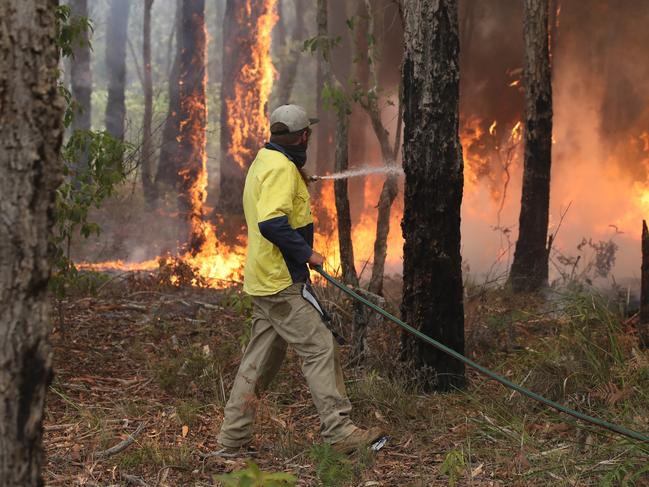 A man defends his property.