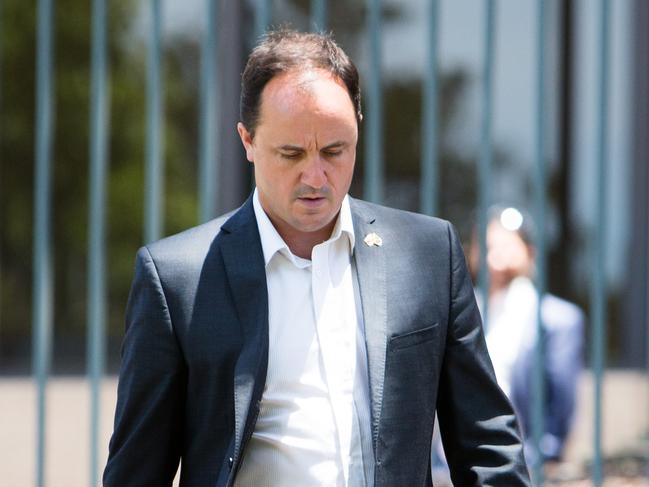 NSW Greens MP Jeremy Buckingham arrives to a press conference outside State Parliament in Sydney, Sunday, December 9, 2018. (AAP Image/Paul Braven) NO ARCHIVING