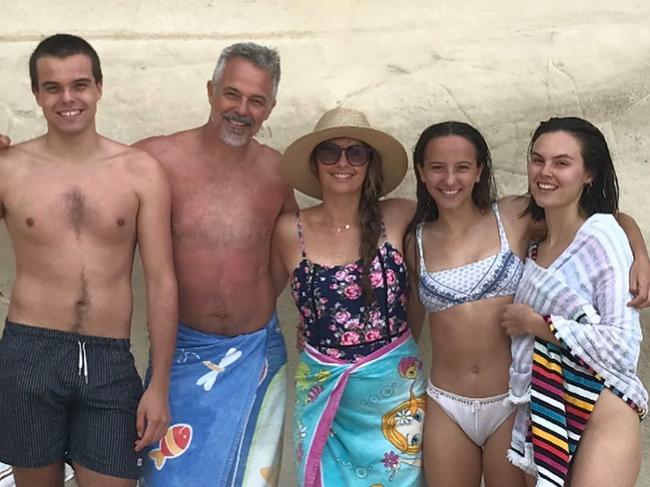 Cameron Daddo, wife Alison Brahe and their three children Source: Instagram