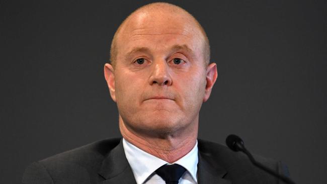 CBA chief Ian Narev said there was ‘nowhere to hide’ as the CBA board responded to the allegations buffeting the bank. Picture: AFP