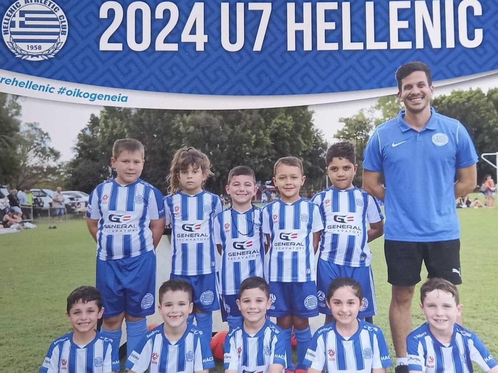 Coach Alex Hatzi of Hellenic AFC has been nominated for the 2024 NT News Sports Coach of the Year. Picture: Supplied.