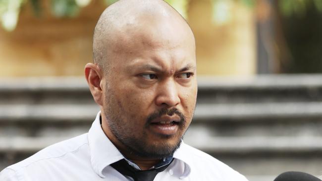 Sutan Hamilton told media outside court he had a “stupid fetish”. Picture: John Grainger