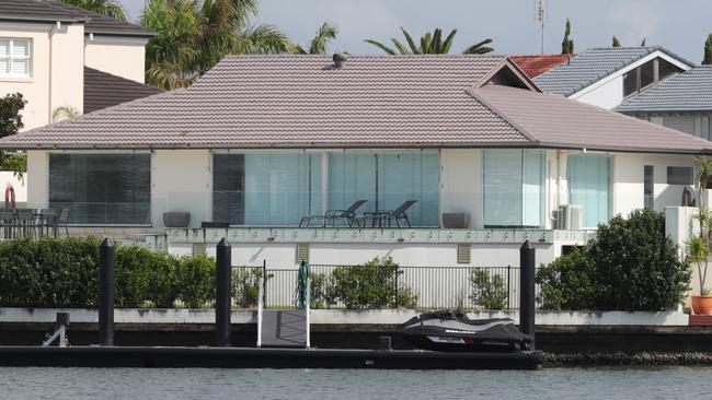 The rented home at exclusive Admiralty Drive Paradise Waters. Picture Glenn Hampson