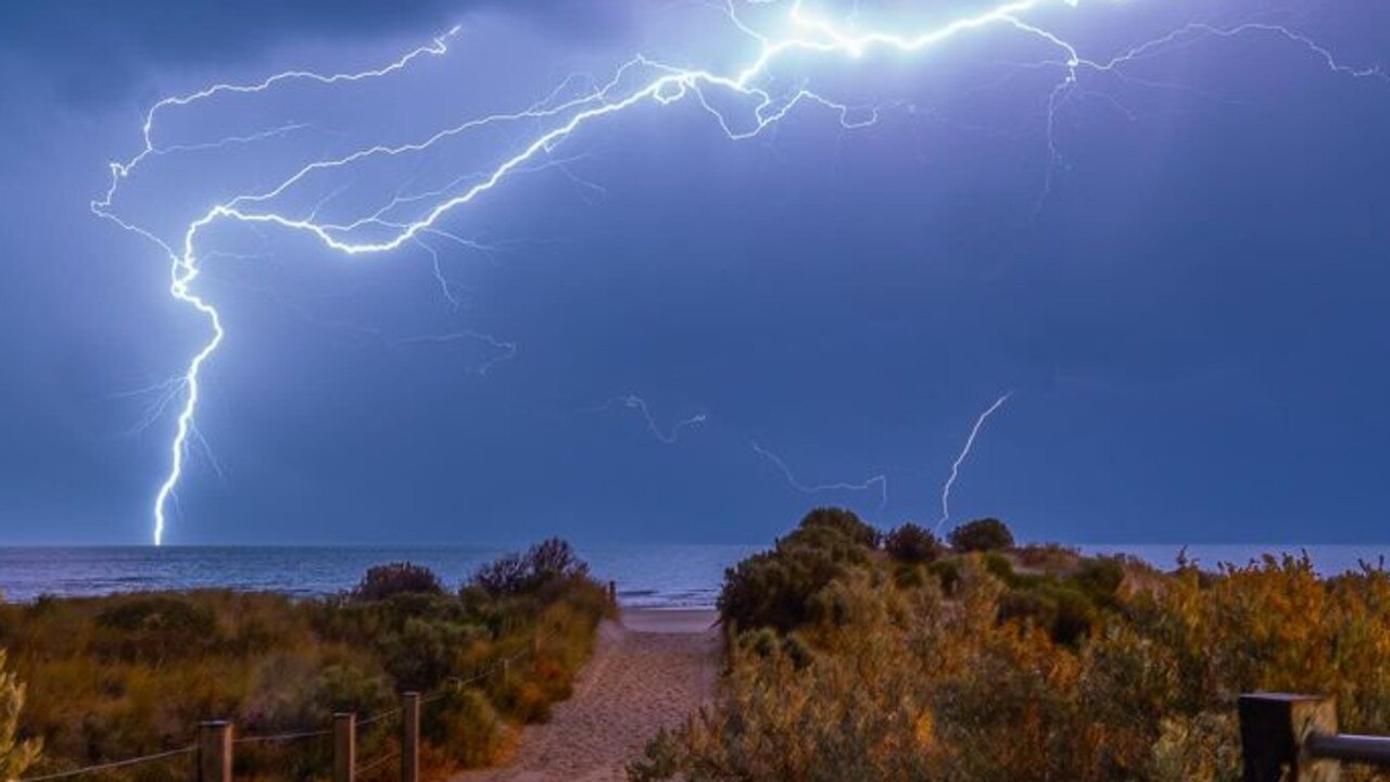 One of many lightning strikes that struck SA overnight on Monday. Picture: Shav/Facebook