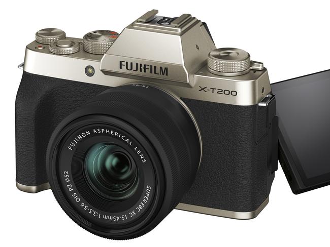 Retro styled FujiFilm’s X-T200 is the ultimate camera for any budding photographer. Picture: Supplied