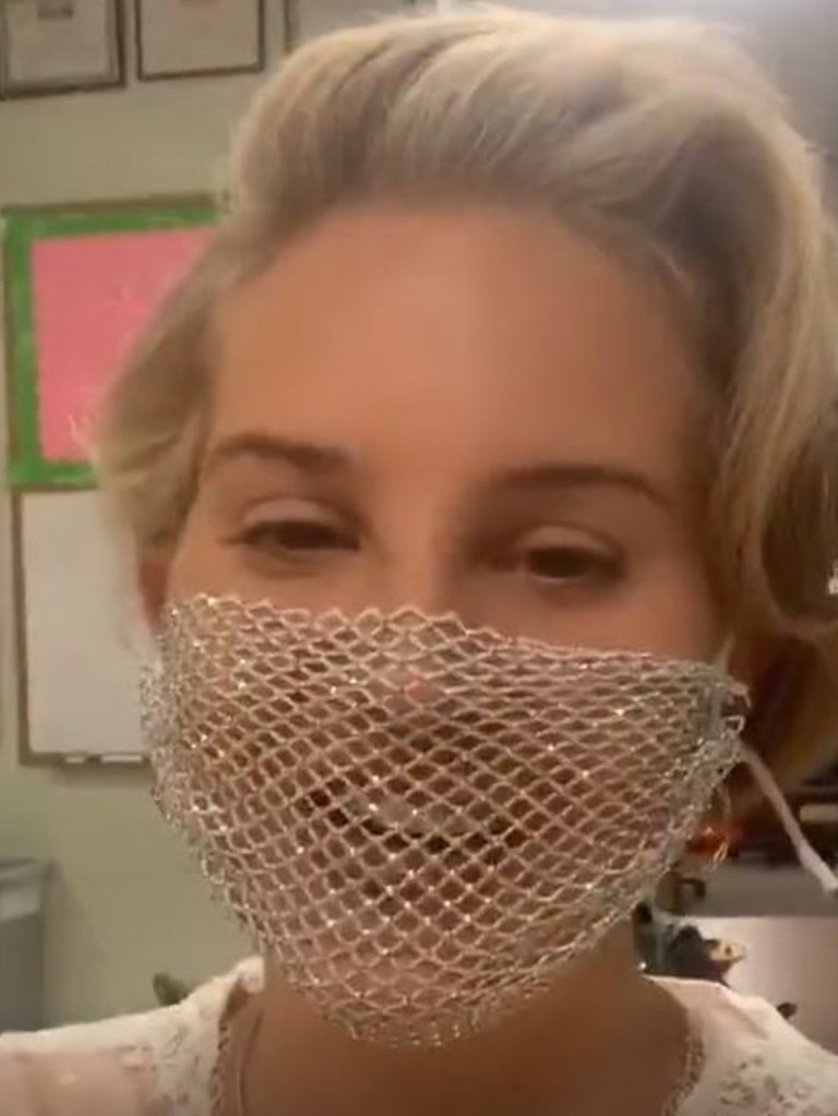 Lana Del Rey Slammed For Wearing Ridiculous Mesh Face Mask To Meet Fans